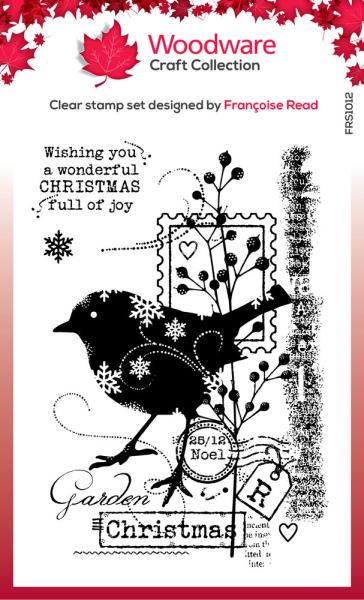 Woodware - Stempelset "Christmas Robin" Clear Stamps Design by Francoise Read