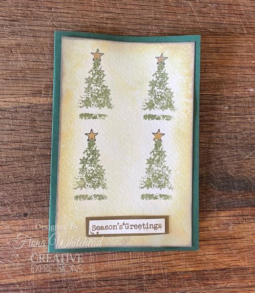 Woodware - Stempelset "Snowflake Trees" Clear Stamps Design by Francoise Read