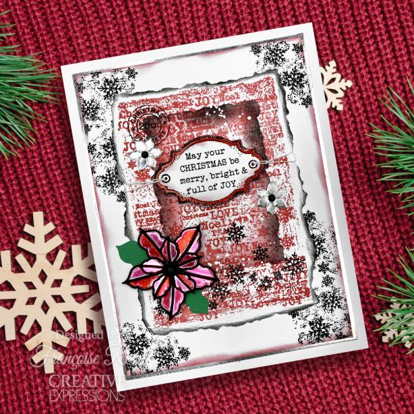 Woodware - Stempelset "Christmas Old Labels" Clear Stamps Design by Francoise Read