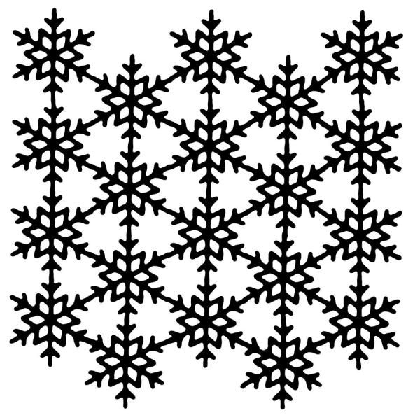 Woodware - Schablone "Snowflake Screen" Stencil