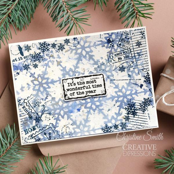 Woodware - Schablone "Snowflake Screen" Stencil