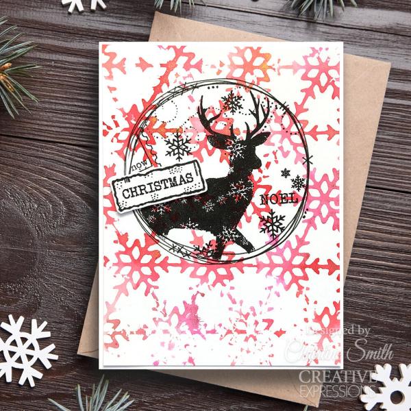 Woodware - Schablone "Snowflake Screen" Stencil