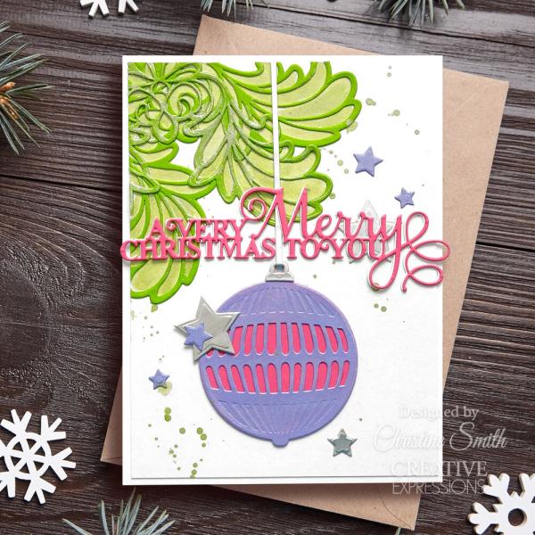 Creative Expressions - Stanzschablone "A Very Merry Christmas" Craft Dies Design by Sue Wilson