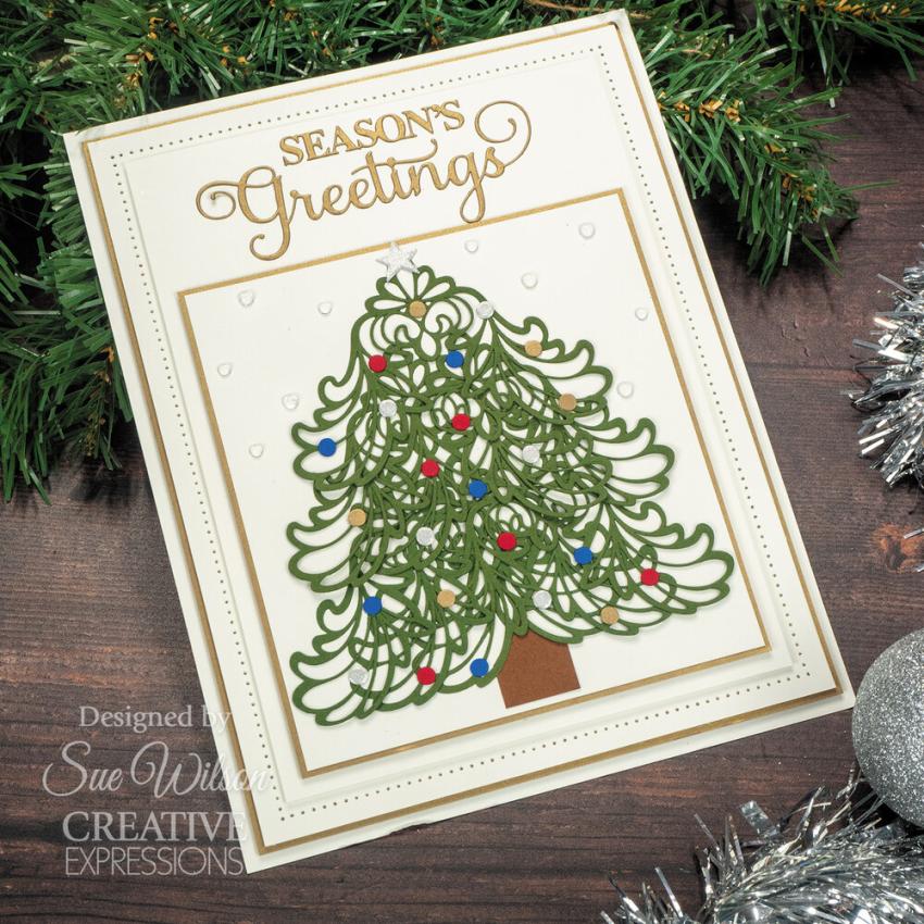 Creative Expressions - Stanzschablone "Season's Greetings" Craft Dies Design by Sue Wilson