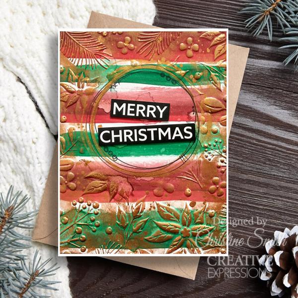 Creative Expressions - Schablone "Nature's Christmas" Stencil 6x8 Inch