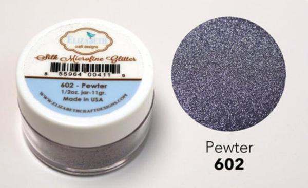 Elizabeth Craft Designs - Glitzer "Pewter 602" Silk Microfine Glitter 11g