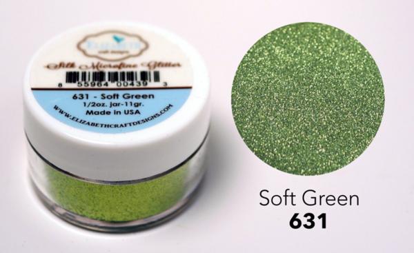 Elizabeth Craft Designs - Glitzer "Soft Green 631" Silk Microfine Glitter 11g