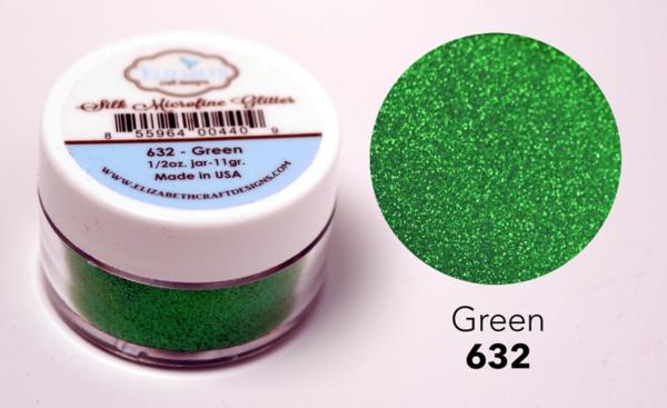 Elizabeth Craft Designs - Glitzer "Green 632" Silk Microfine Glitter 11g