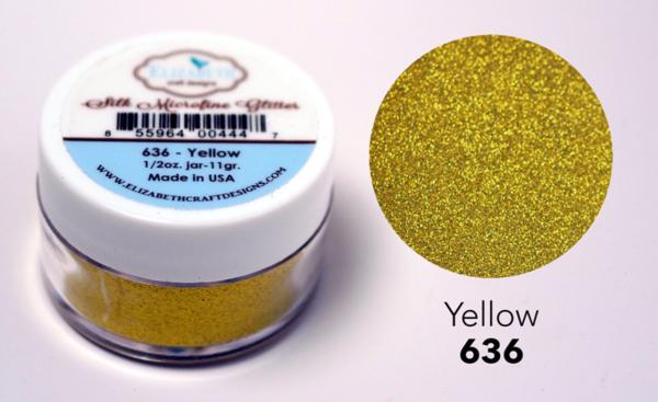 Elizabeth Craft Designs - Glitzer "Yellow 636" Silk Microfine Glitter 11g