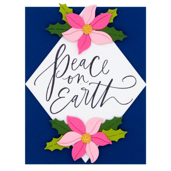 Spellbinders - Buchdrucktechnik "Peace on Earth" Press Plate