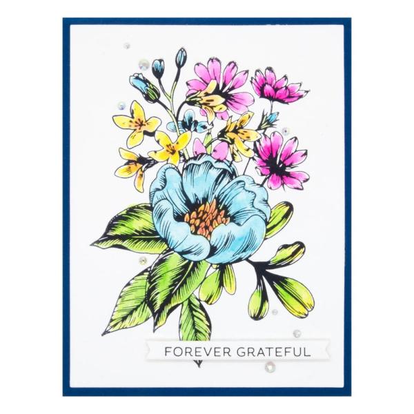 Spellbinders - Buchdrucktechnik "Pressed Bouquet" Press Plate