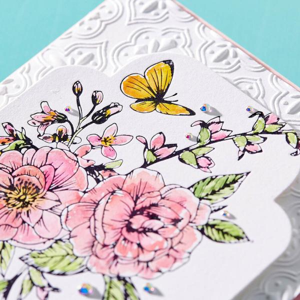 Spellbinders - Buchdrucktechnik "Butterfly Bouquet" Press Plate