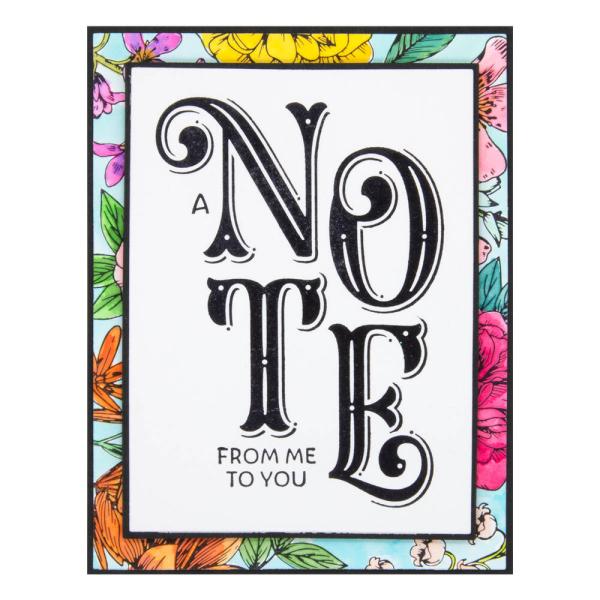 Spellbinders - Buchdrucktechnik "A Note from Me to You" Press Plate