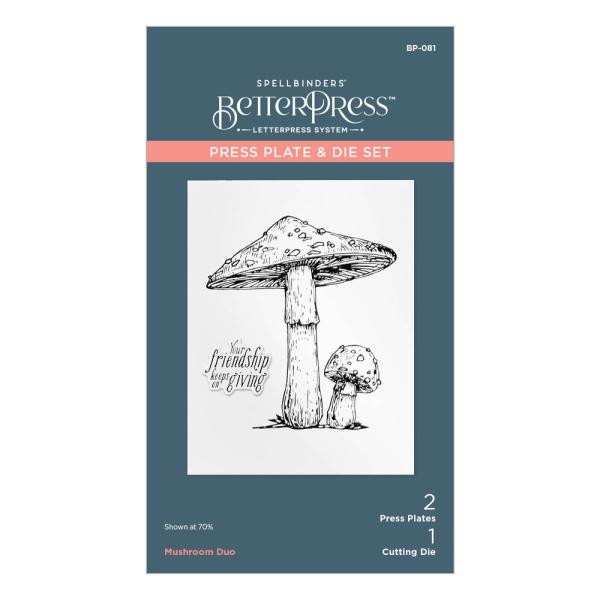 Spellbinders - Press Plate & Dies "Mushroom Duo"