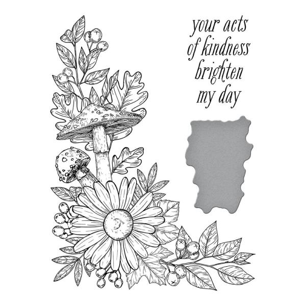 Spellbinders - Press Plate & Dies "Autumn Floral Corner"