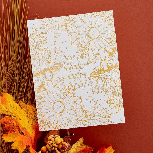 Spellbinders - Press Plate & Dies "Autumn Floral Corner"