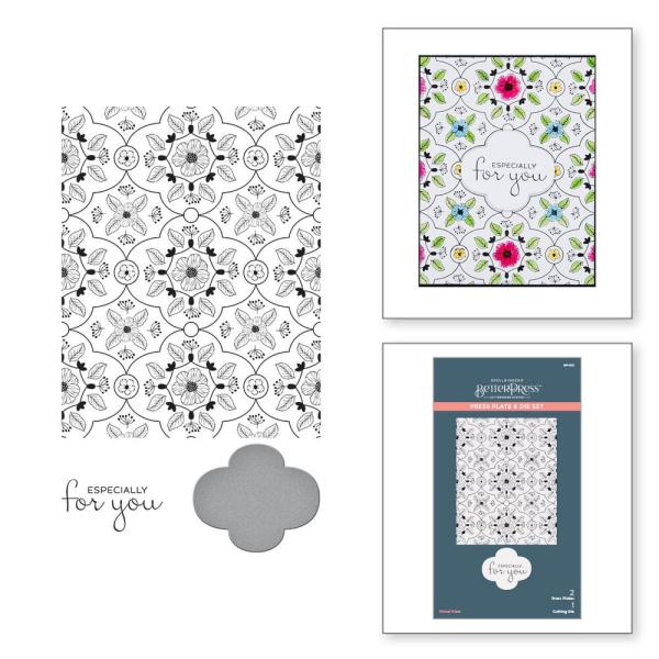 Spellbinders - Press Plate & Dies "Floral View"