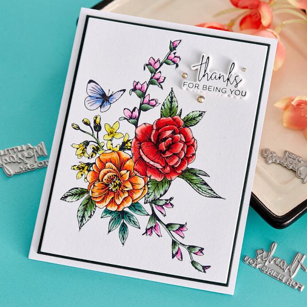 Spellbinders - Press Plate & Dies "A Little Message Sentiments"