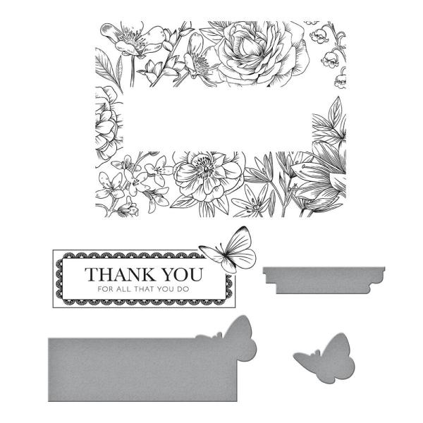 Spellbinders - Press Plate & Dies "Butterfly Garden"