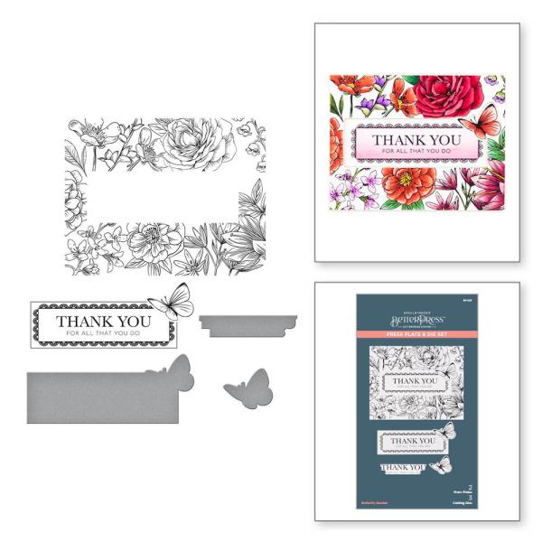 Spellbinders - Press Plate & Dies "Butterfly Garden"