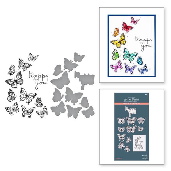 Spellbinders - Press Plate & Dies "Butterfly Swirl"