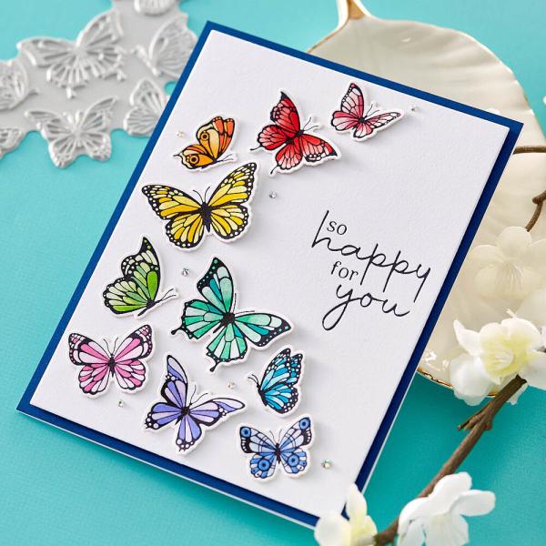 Spellbinders - Press Plate & Dies "Butterfly Swirl"