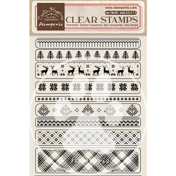 Stamperia - Stempelset "Borders" Clear Stamps