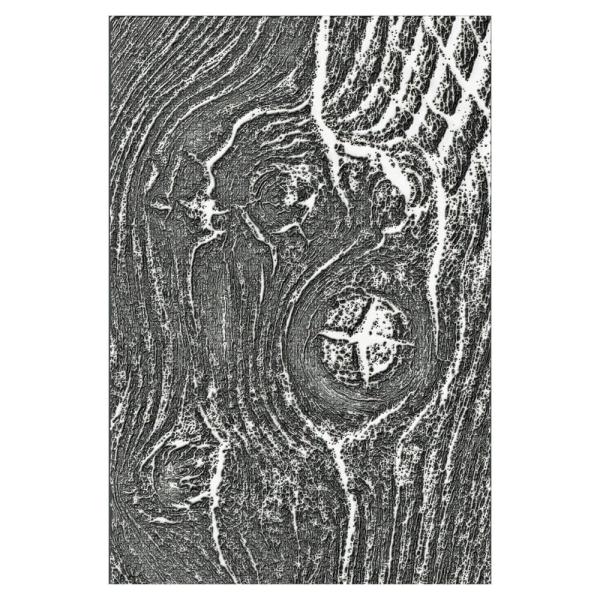 Sizzix - 3D Prägefolder "Woodgrain" Embossing Folder Design by Tim Holtz