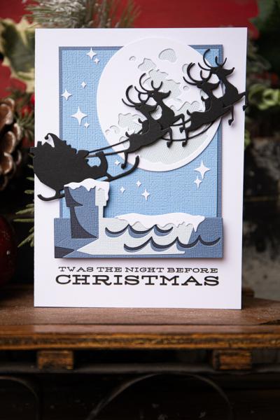 Sizzix - Stanzschablone "Reindeer Sleigh" Thinlits Craft Dies by Tim Holtz