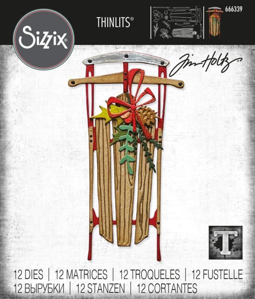 Sizzix - Stanzschablone "Vintage Sled" Thinlits Craft Dies by Tim Holtz