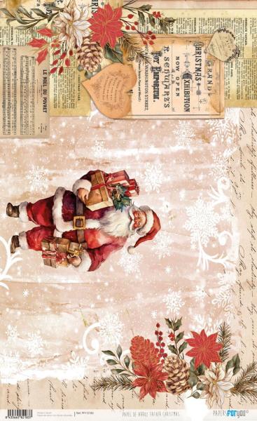 Paper For you - Decoupage Papier "Father Christmas II" Rice Paper Kit A4 - 4 Bogen