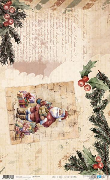 Paper For you - Decoupage Papier "Father Christmas II" Rice Paper Kit A4 - 4 Bogen