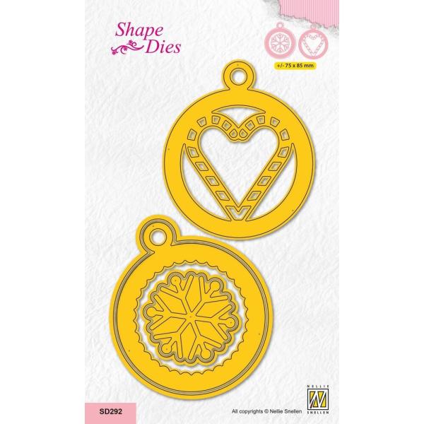 Nellie Snellen - Stanzschablone "Christmas Bauble" Shape Dies