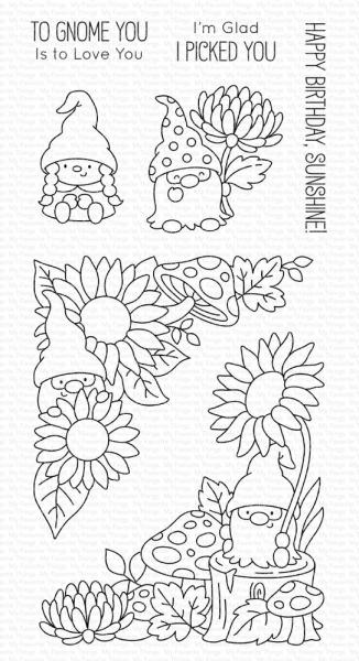 My Favorite Things - Stempel "Sunflower Gnomes" Clear Stamps