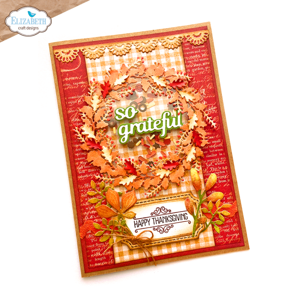 Elizabeth Craft Designs - Stanzschalone "Fall Wreath & Owl" Dies