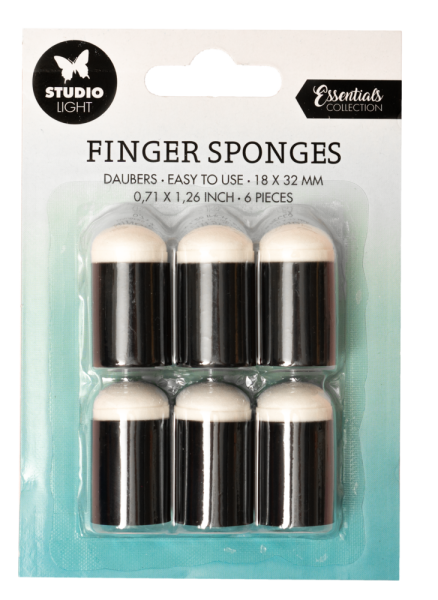 Studio Light - Schwamm-Tupfpinsel "Finger Sponges Daubers" 18x32 mm