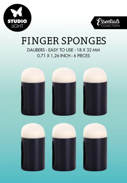 Studio Light - Schwamm-Tupfpinsel "Finger Sponges Daubers" 18x32 mm