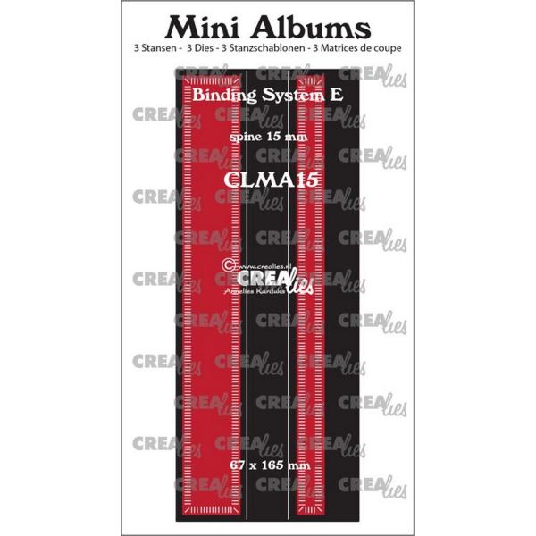 Crealies - Stanzschablone "Binding System E " Mini Albums Dies