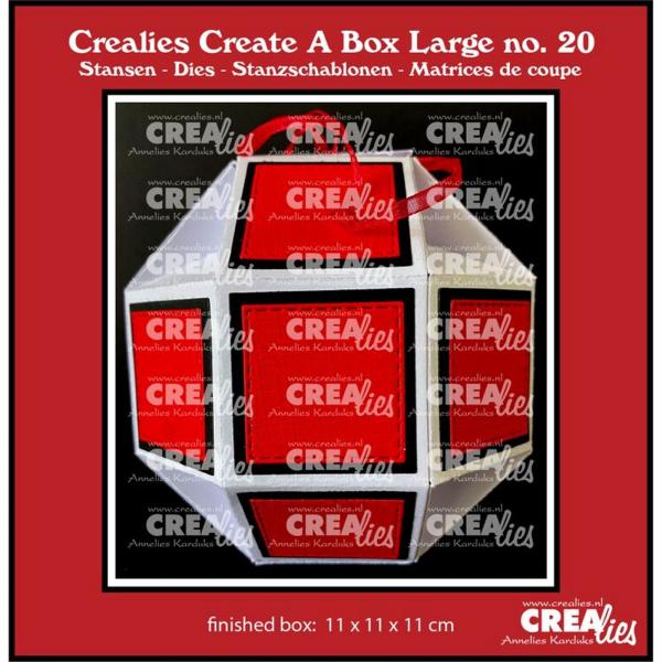 Crealies - Stanzschablone "Disco Ball Large" Create A Box Large Dies