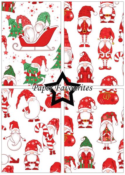 Paper Favourites - Designpapier "Christmas Gnomes" Paper Pack A5 - 24 Bogen