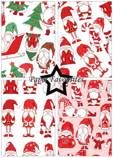 Paper Favourites - Designpapier "Christmas Gnomes" Paper Pack A5 - 24 Bogen