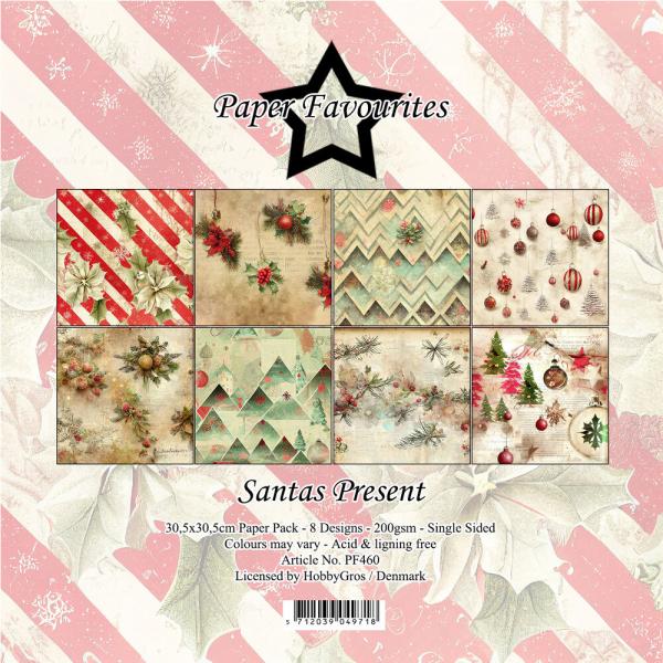 Paper Favourites - Designpapier "Santas Present" Paper Pack 12x12 Inch 8 Bogen