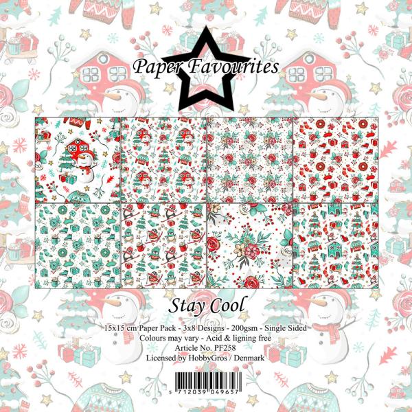 Paper Favourites - Designpapier "Stay Cool" Paper Pack 6x6 Inch - 24 Bogen