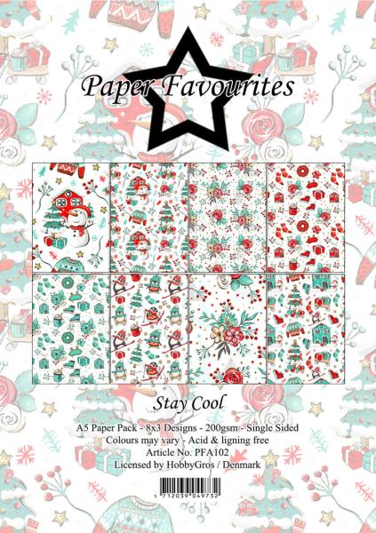 Paper Favourites - Designpapier "Stay Cool" Paper Pack A5 - 24 Bogen