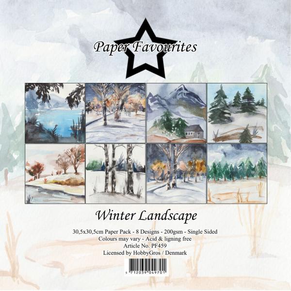 Paper Favourites - Designpapier "Winter Landscape" Paper Pack 12x12 Inch 8 Bogen