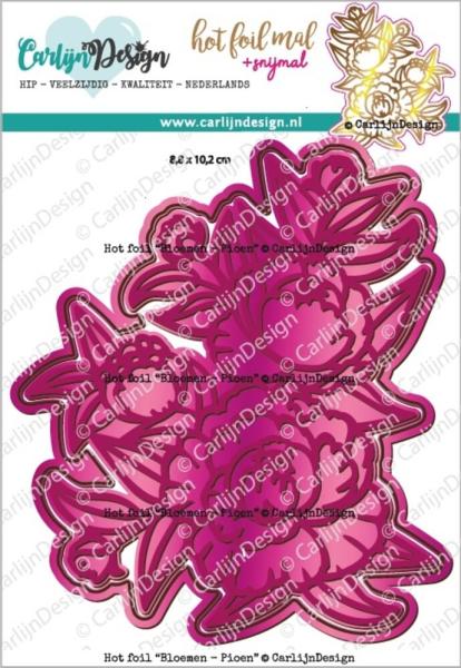 Carlijn Design "Flowers Peony" Hot Foil  