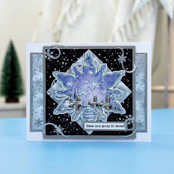 Crafters Companion - Stempelset "Falling Snow" Clear Stamps