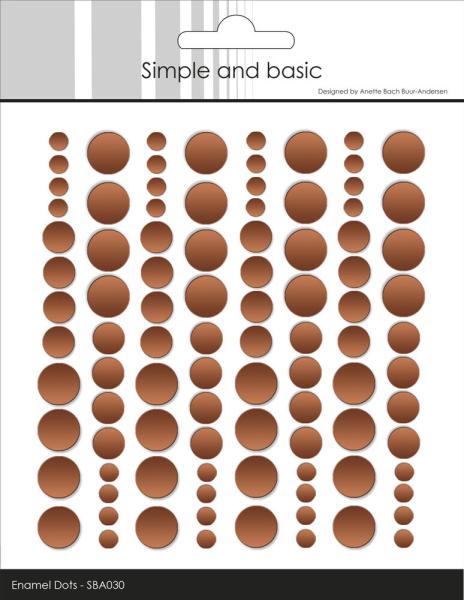 Simple and Basic - Adhesive Enamel Dots "Metallic Antique Gold Matte"