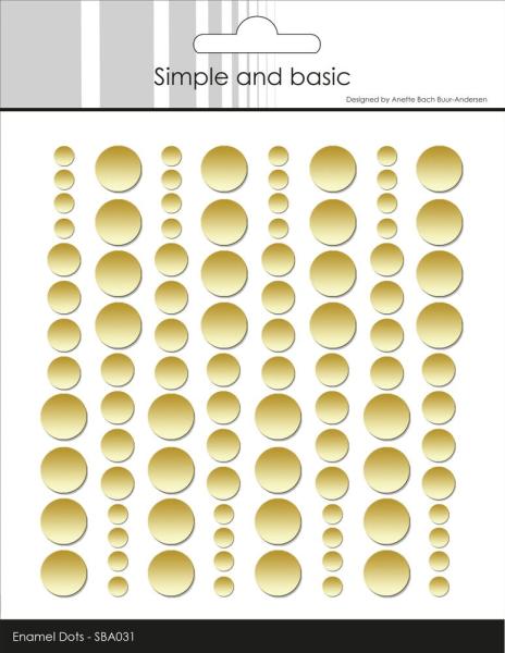 Simple and Basic - Adhesive Enamel Dots "Metallic Copper Matte"