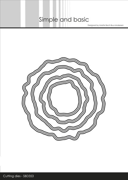 Simple and Basic - Stanzschablone 9,8x9,7 cm "Organic Shaped Frames" Dies